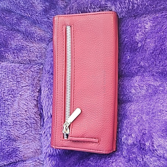 Maroon Red Wallet Perfect Organizer Cash Receipts And Coupons - Picture 8 of 8